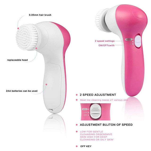 Facial Electric Cleanser And Massager, Beauty Tool Device